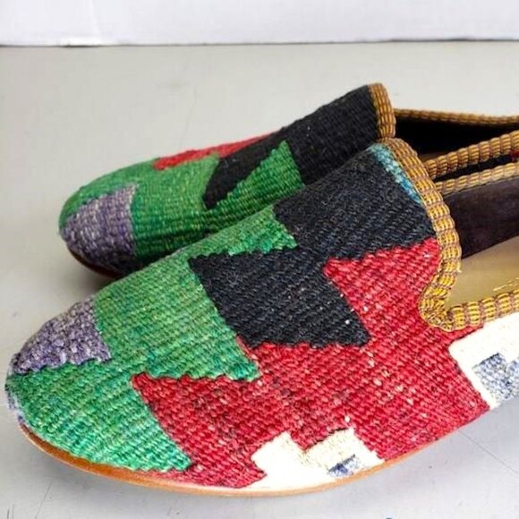 ARTEMIS DESIGN Co. Kilim Wool Loafers Flat Shoes - EU 38 / US 7.5 - Picture 3 of 7